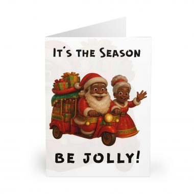 16446659906871864903_2048.jpeg It's the Season Be Jolly Christmas Greeting Cards (5 Pack)