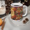 Item No.7 roast chicken,jollof rica and plantain pattern Mug | ceramic coffee cup