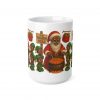 Warm Pole Santa Cooking dinner mug | Christmas coffee cup