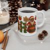 Warm Pole Santa Cooking dinner mug | Christmas coffee cup