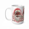 Smiling Brown Santa Claus Merry Christmas Mug | Ceramic Coffee Cup 11oz 15oz