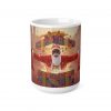 Brown African Santa  burst out of Presents Mug | Merry Christmas Ceramic Coffee Cup