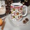 Santa Claus Holiday Pattern the African way Mug | Christmas Santa, Presents, Cookies