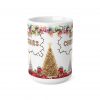 Merry Christmas Light String Mug | Christmas Tree Ornament Design Ceramic Coffee Cup