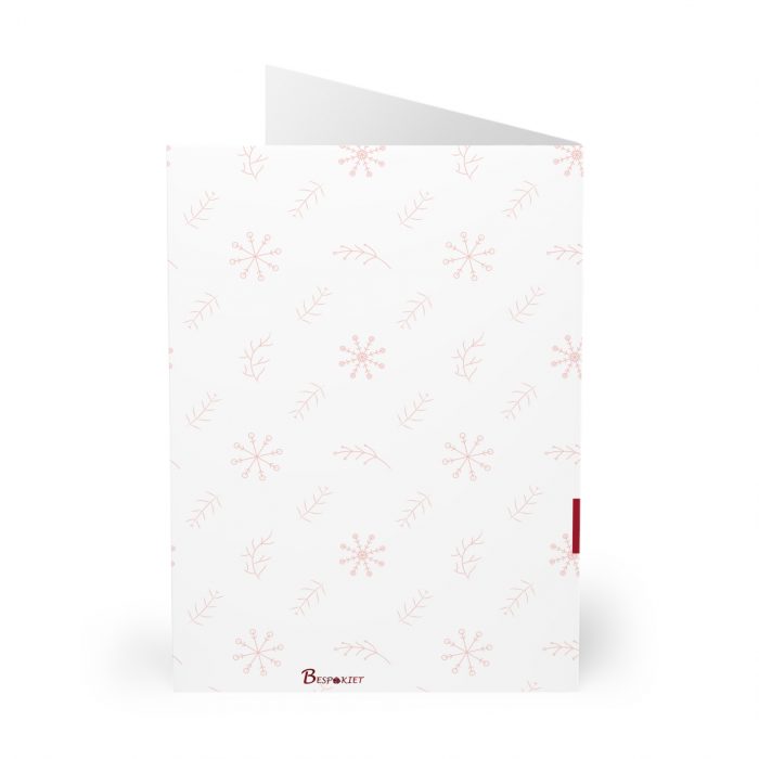 Have a Merry Christmas Greeting Card | 5 Pack, Brown Mrs Claus Wreath Illustration