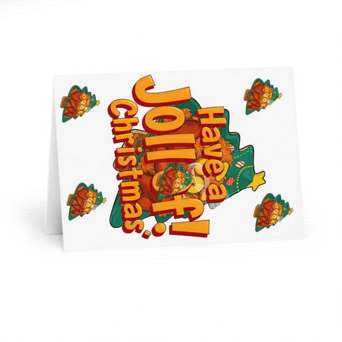 18266503277765687190_2048.jpeg Have a Jolly Christmas Greeting Card pack | Christmas Tree Holiday Cards (5 Pack)