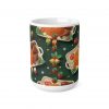 Proper African Home Christmas Roast Dinner Mug | Holiday Turkey Plate Pattern
