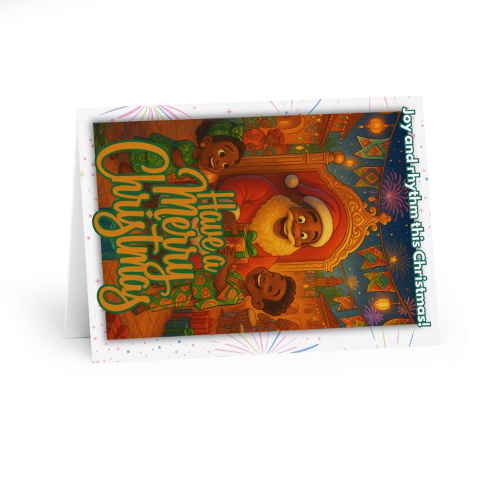 Have a Merry Christmas Brown Santa  Greeting Cards