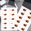 22 Brown Santa Printable Christmas Gift Tags – Single Sheet PDF – Digital Product