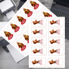 23 Brown Santa Printable Christmas Gift Tags – Single Sheet PDF – Digital Product