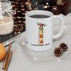 Personalized African Christmas Initial Mug Custom Name AtoZ Afro Holiday Coffee Cup Black Santa Mug Cultural Xmas Gift