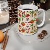 Santa with Palm Trees Mug | Tropical Christmas Coffee Cup
