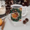 Proper African Home Christmas Roast Dinner Mug | Holiday Turkey Plate Pattern