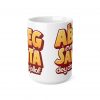 Abeg Even Santa dey chop jollof Mug | Ceramic Coffee Cup, 11oz or 15oz