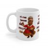 Jolly Brown Mrs Claus sharing festive cheer Christmas mug | Ceramic Coffee Cup 11oz 15oz