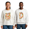 Personalized African Christmas Alphabet Sweatshirt – Custom Name | A–Z Initial With Name Underneath | Afro Holiday Sweater