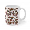 Christmas Santa and Carolers Mug | Ceramic Coffee Cup