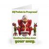 Elf Polish in Progress Holiday Cards, Christmas Greeting Cards 5 Pack