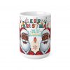Merry Christmas Brown Santa Mug | Ceramic Coffee Cup 11oz 15oz