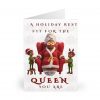 5541618818009321041_2048.jpeg Holiday Queen illustration Greeting Cards, 5 Pack | Funny Christmas card set