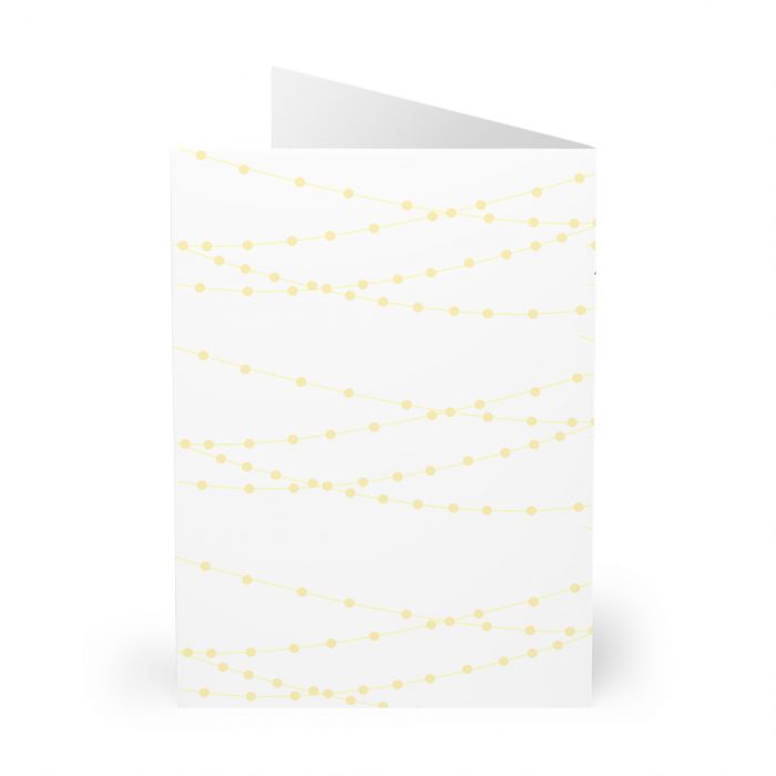 Merry Christmas & Happy New Year Brown Santa Greeting Cards (5 Pack) | Holiday Card Set