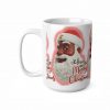Smiling Brown Santa Claus Merry Christmas Mug | Ceramic Coffee Cup