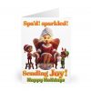 Spa Day Brown Mrs Claus Illustration 5 pack Greeting Cards