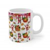 Santa Claus Holiday Pattern the African way Mug | Christmas Santa, Presents, Cookies