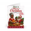 Have a Merry Christmas Brown Claus Family Scene Greeting Card | 5 Pack