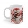 Humorous Pouting Black Santa Face Sha! Have a Merry Christmas Mug | Ceramic Coffee Cup