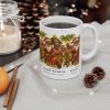 Black Santa Family Christmas Mug | Sending Warm Wishes Holiday Coffee Cup