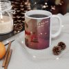 Brown African Santa  burst out of Presents Mug | Merry Christmas Ceramic Coffee Cup