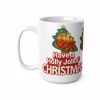 Holly Jollof Christmas Mug | Ceramic Coffee Cup 11oz 15oz