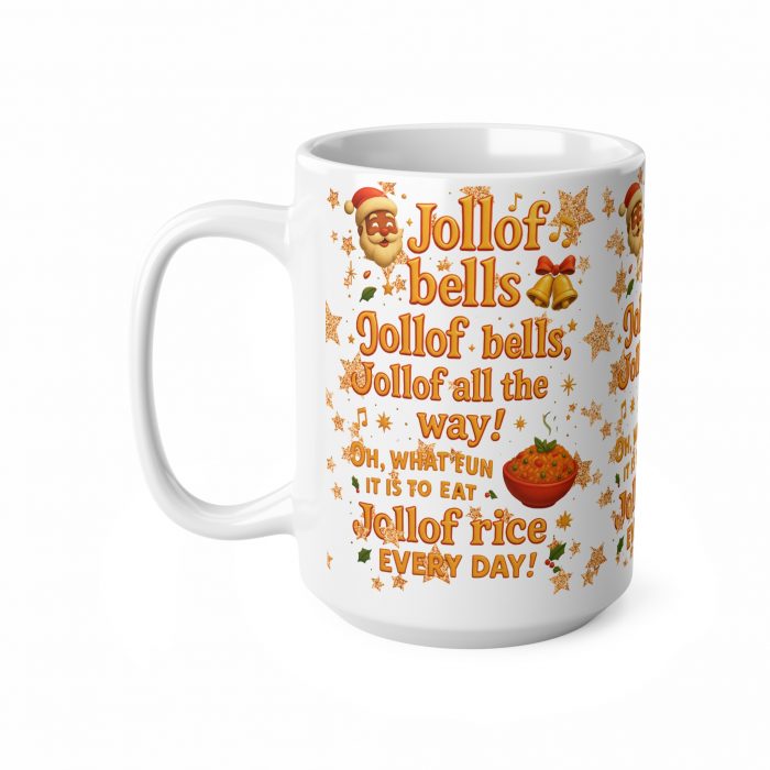 7465354423390910670_2048.jpeg Jollof Bells Christmas Jollof Rice Mug | Ceramic Coffee Cup 11oz 15oz