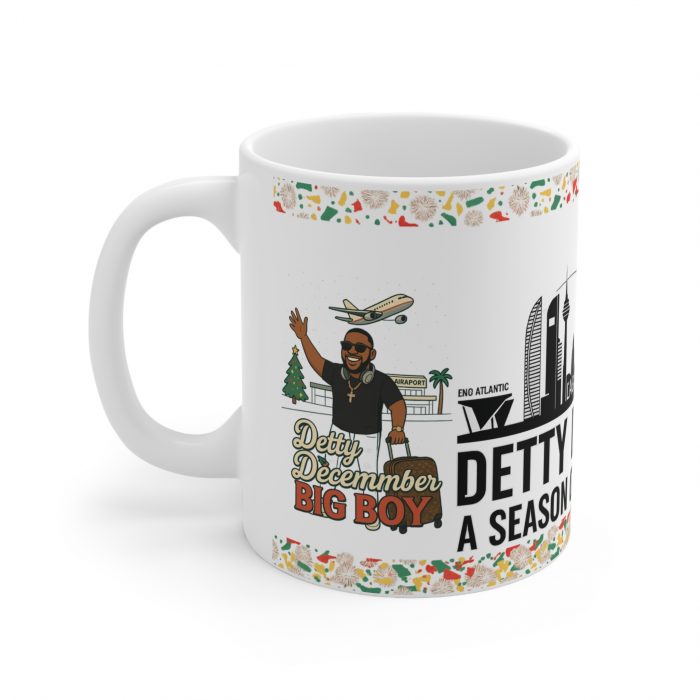 Detty December skyline designLagos big boy Mug | Ceramic Coffee Cup 11oz 15oz