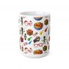 Classic African kid Christmas memory Holiday Emoji Pattern Mug | Ceramic Coffee Cup