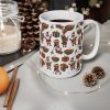Christmas Santa and Carolers Mug | Ceramic Coffee Cup