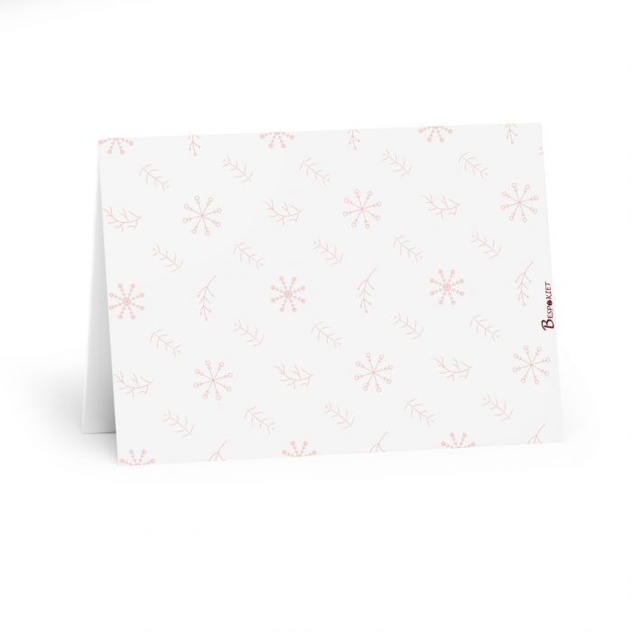 Holiday Spirit Drummer Brown Mrs Claus Greeting Cards | 5 Pack Feliz Navidad Card Set