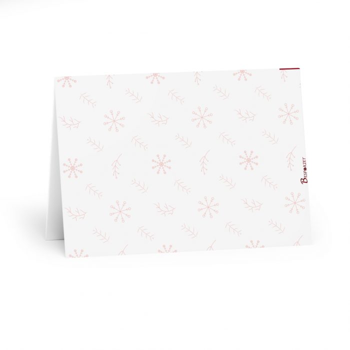 Full Spread Afro Christmas Dinner at the Brown Claus Home Greeting Card