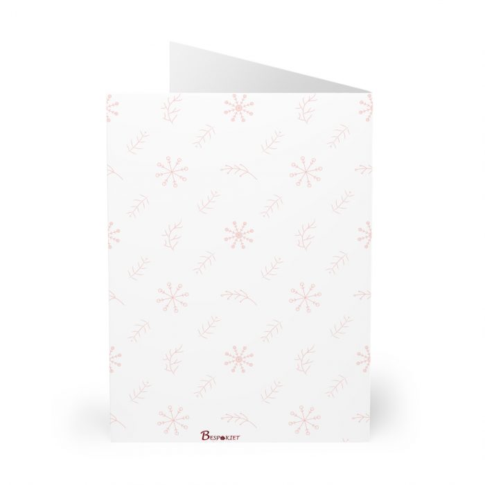 Holiday Spirit Drummer Brown Mrs Claus Greeting Cards | 5 Pack Feliz Navidad Card Set