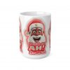 We Wish You Ah! Merry Christmas Brown Santa Mug | Christmas Coffee Cup
