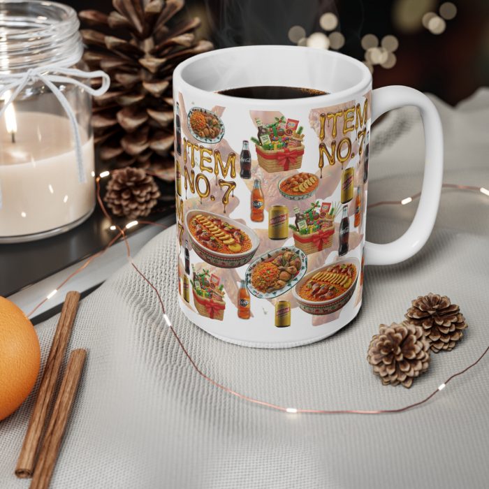 Item No 7 African Festive Food Pattern Mug | Ceramic Coffee Cup