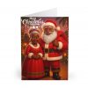 Black Santa and Mrs. Claus Christmas Greeting Cards (5 Pack)