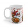 Jollofey Christmas Santa with Jollof Rice Mug | Ceramic Coffee Cup