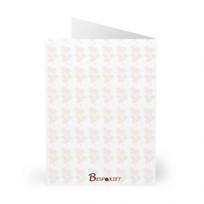 Brown Mrs Claus Riding Horse Christmas Card pack | Holiday Greeting Cards (5)