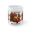 It's The Season Be Jolly Santa and Elf Mug | Ceramic Coffee Cup