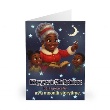 9924191196720128985_2048.jpeg Moonlit Storytime Christmas Greeting Card | 5 Pack