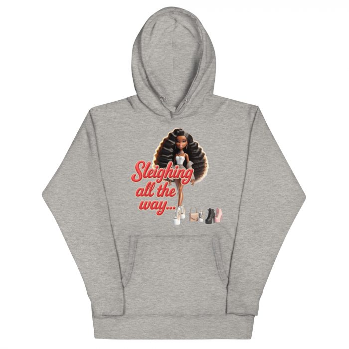 Cotton Sleighing all the way Detty December Slay Queen Christmas Unisex Premium Pullover Unisex Hoodie Pocket Womenswear