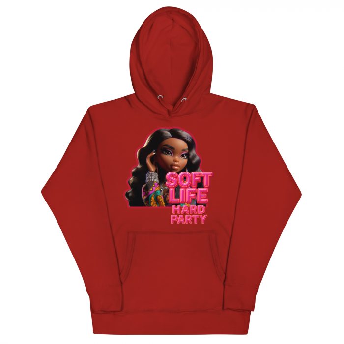 cotton-heritage-m2580-i-unisex-premium-pullover-hoodie-cardinal-front-6917a63e09d73.jpg Cotton Pink soft life Detty December Slay Queen Christmas Unisex Premium Pullover Unisex Hoodie Pocket Womenswear