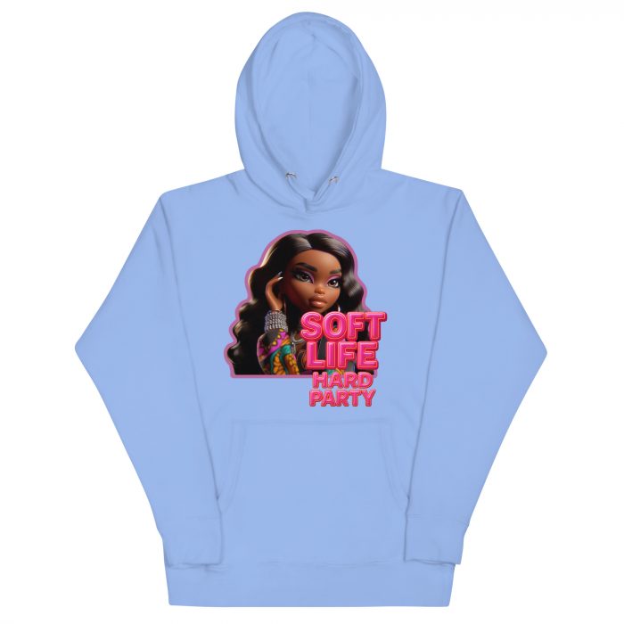 cotton-heritage-m2580-i-unisex-premium-pullover-hoodie-carolina-blue-front-6917a63e09e63.jpg Cotton Pink soft life Detty December Slay Queen Christmas Unisex Premium Pullover Unisex Hoodie Pocket Womenswear